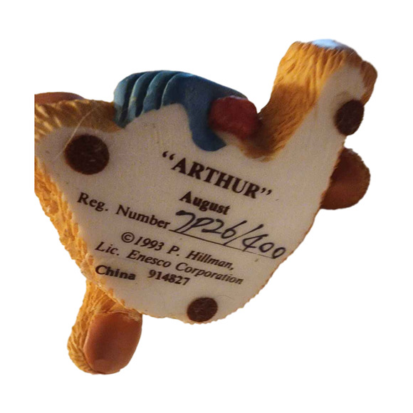 Enesco Cherished Teddies Arthur August Figurine Smooth Sailing - Picture 7 of 7